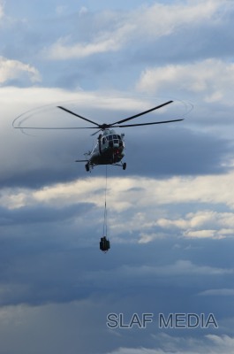 Sri Lanka Air Force conducts underslung operation at Hanthane Hill